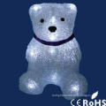 LED Acrylic Lights, Bear Shape, Operated by 3 x AA Batteries